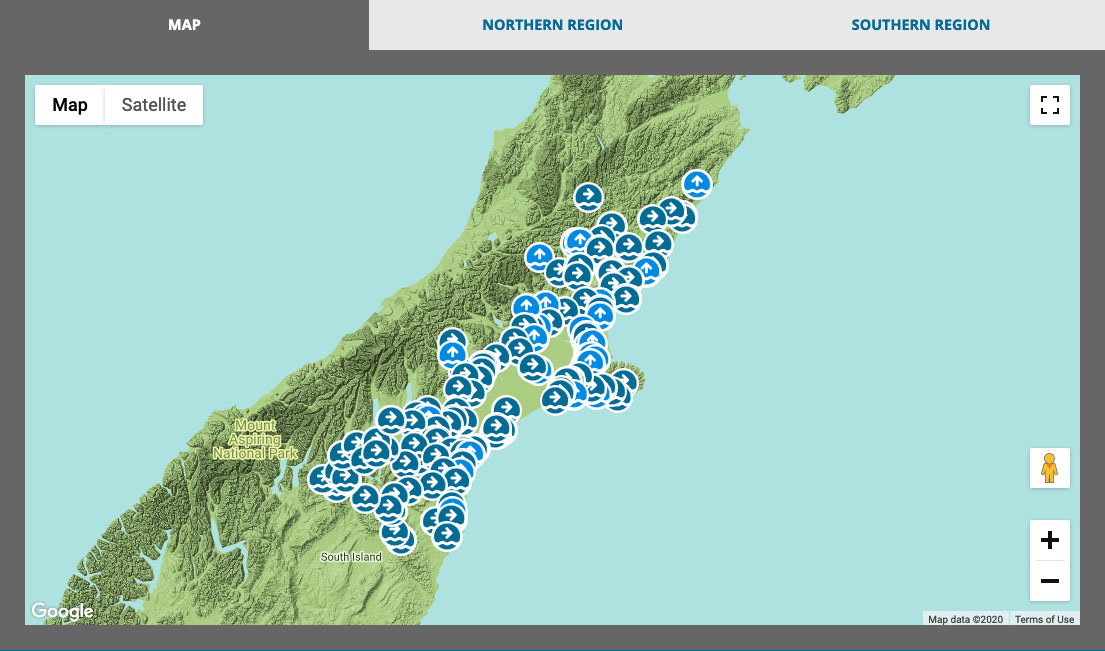 Fig. 6: Click on the image for up to date river flow information on the Environment Canterbury website.