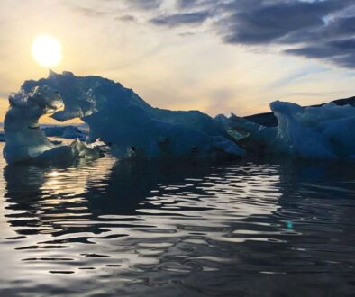 Ilulissat Greenland, midnight sun. Photo: Cody Whitelaw