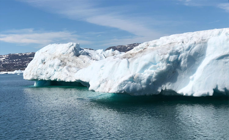 Glacier terminal undercut by warm water image by Sonny Whitelaw